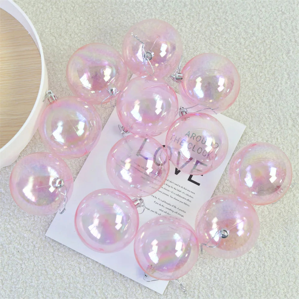 Colorful Christmas Bubble Ornaments - 10pcs Set - Image 7
