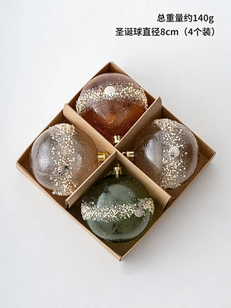Elegant Transparent Christmas Ball Ornaments - 3/4/6 pcs - Image 4