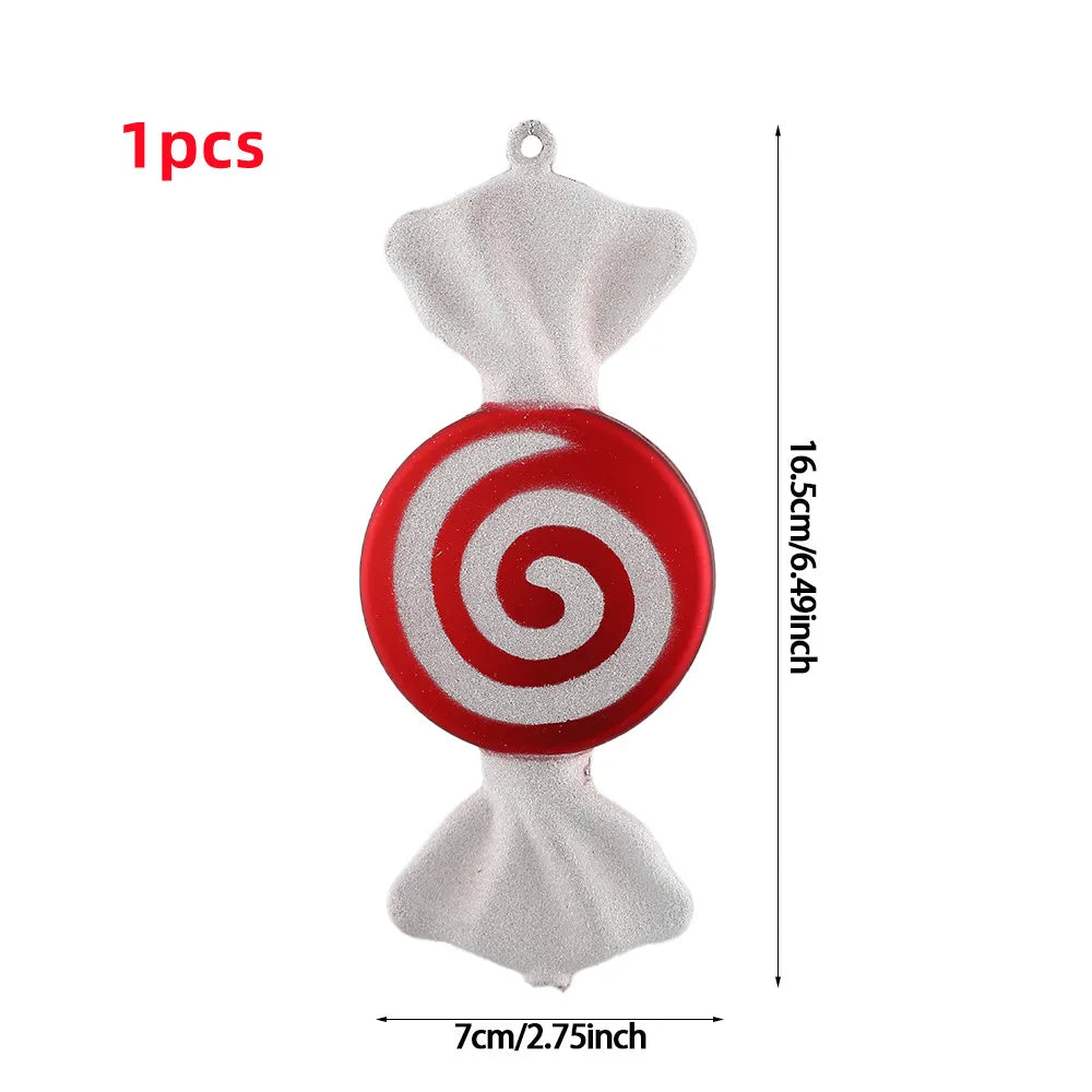 Festive Large Candy Cane Christmas Tree Ornament - Image 12