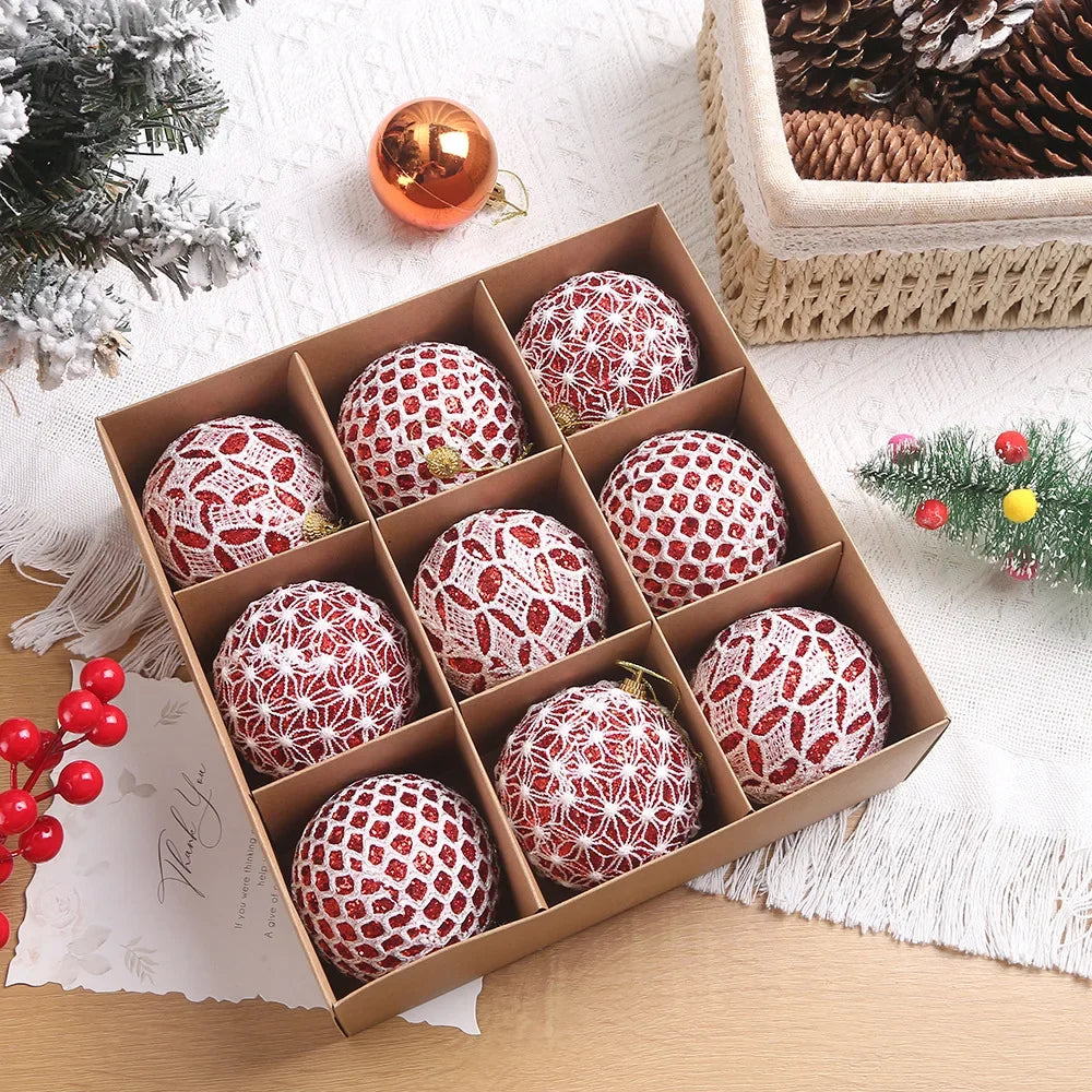 Stunning Crystal Christmas Tree Ornaments - 8cm - Image 6
