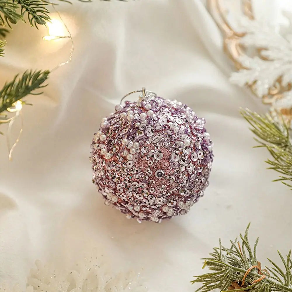 Elegant Shatterproof Foam Sequin Christmas Ornaments - Image 13