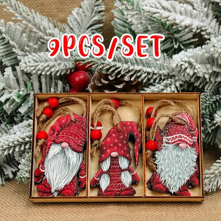 Festive Wooden Gnome Pendant for Christmas Cheer - Image 4