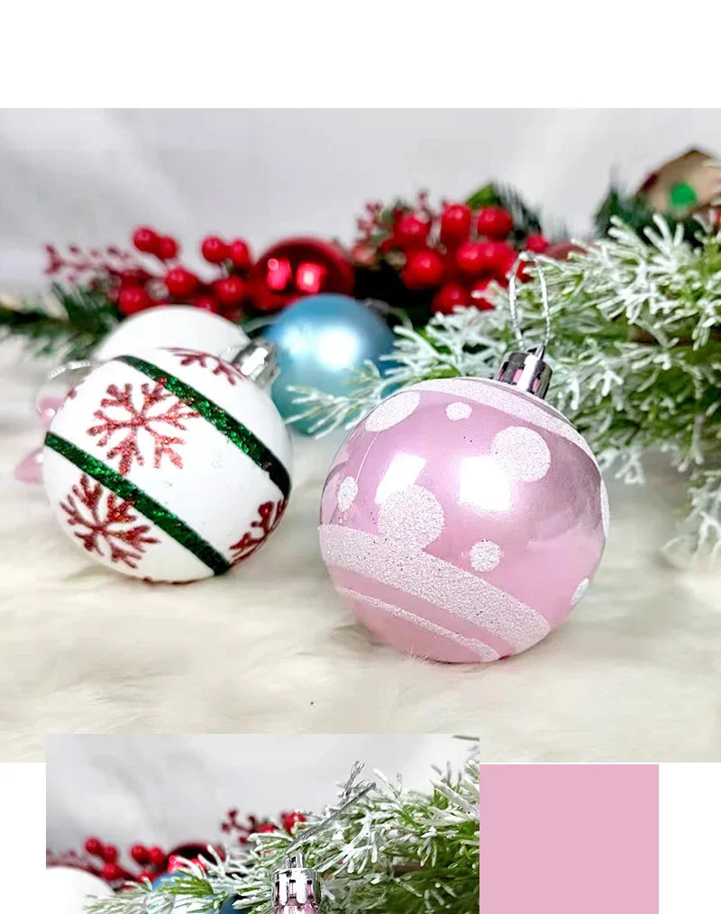 42-Piece Multicolor Christmas Ornaments Set - Image 26