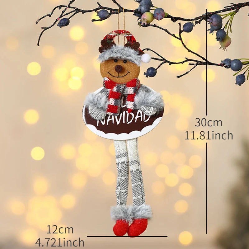 Charming Pink Christmas Doll & Animal Ornaments - Image 35