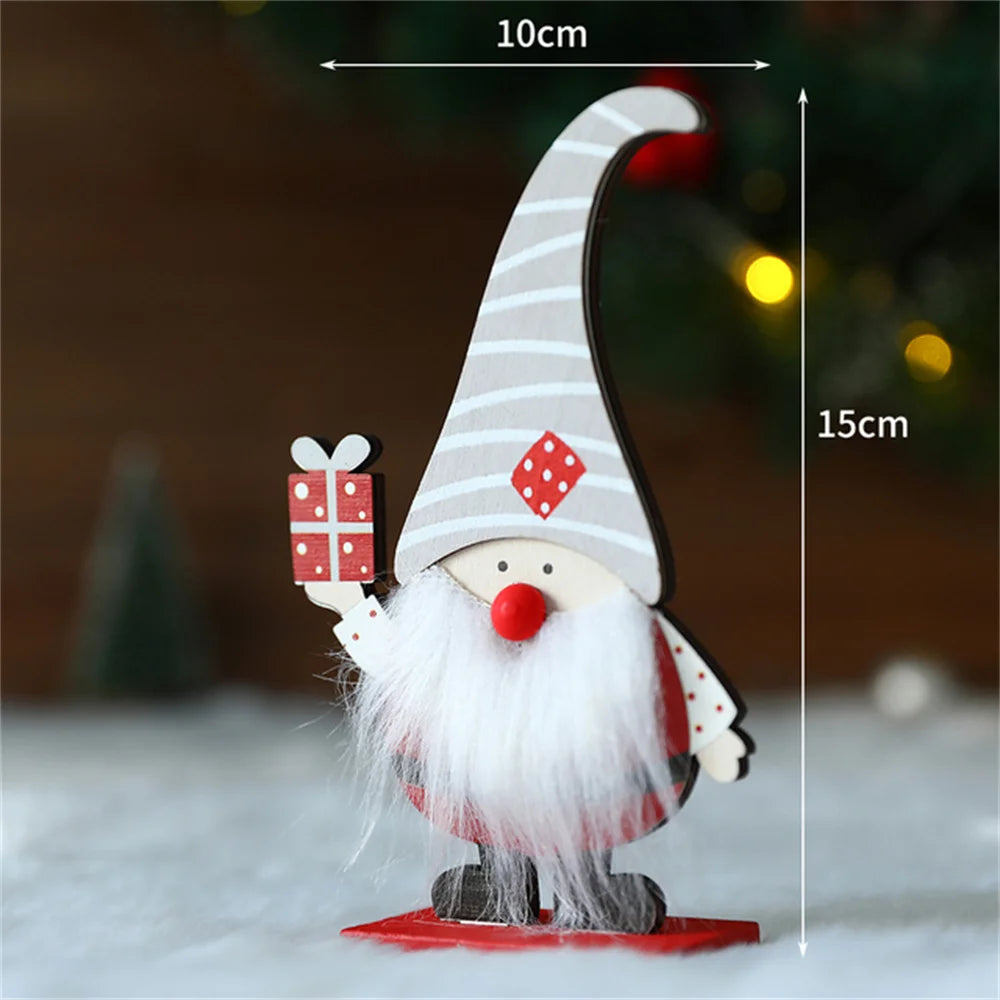 Charming Wooden Christmas Tree Ornaments for Holidays - Image 12