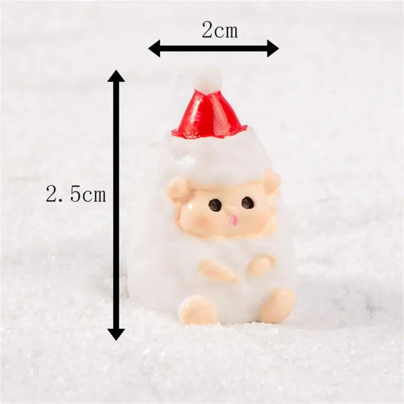 Charming Christmas Resin Santa & Elk Ornaments - Image 22
