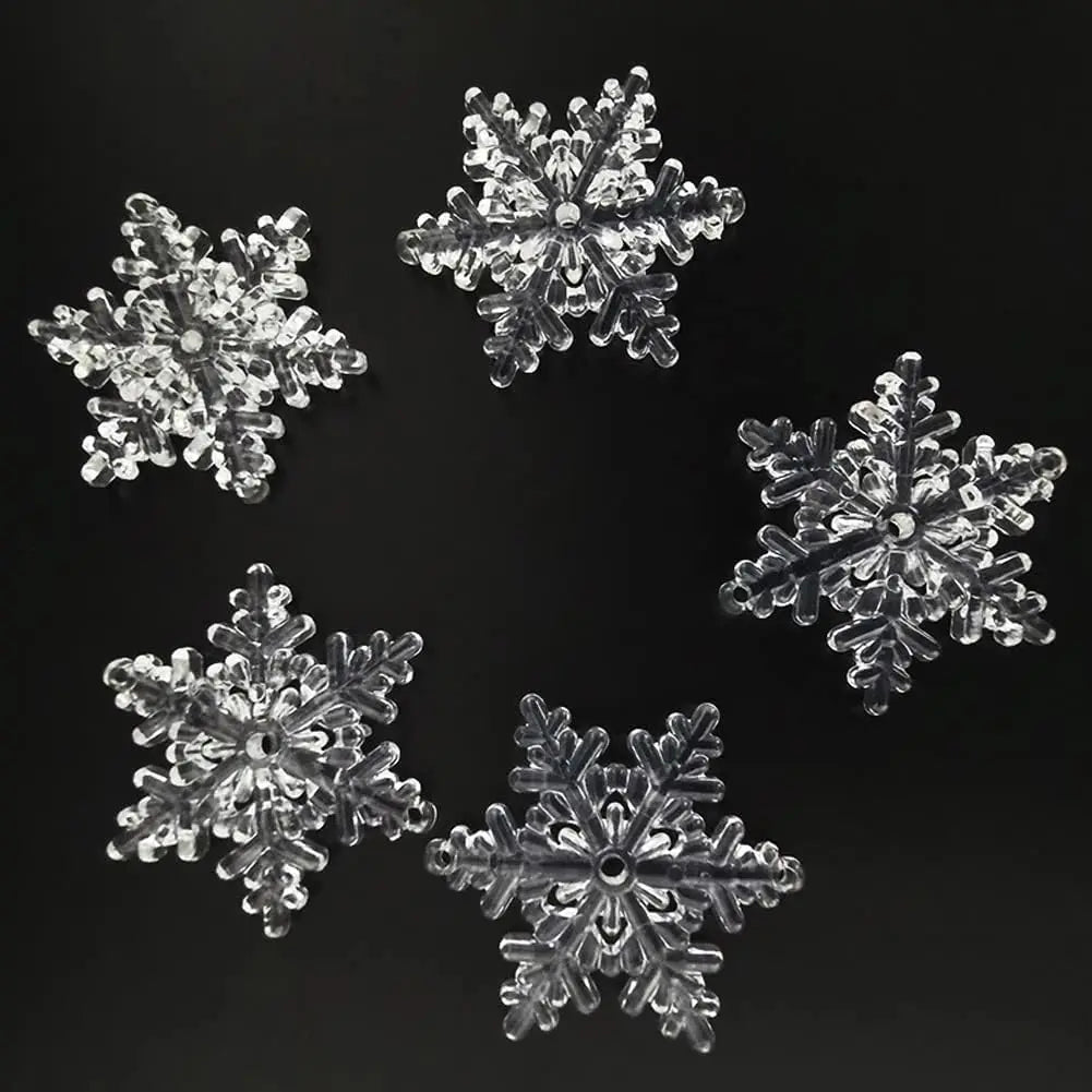Charming Clear Acrylic Snowflake Icicle Ornaments - Image 11