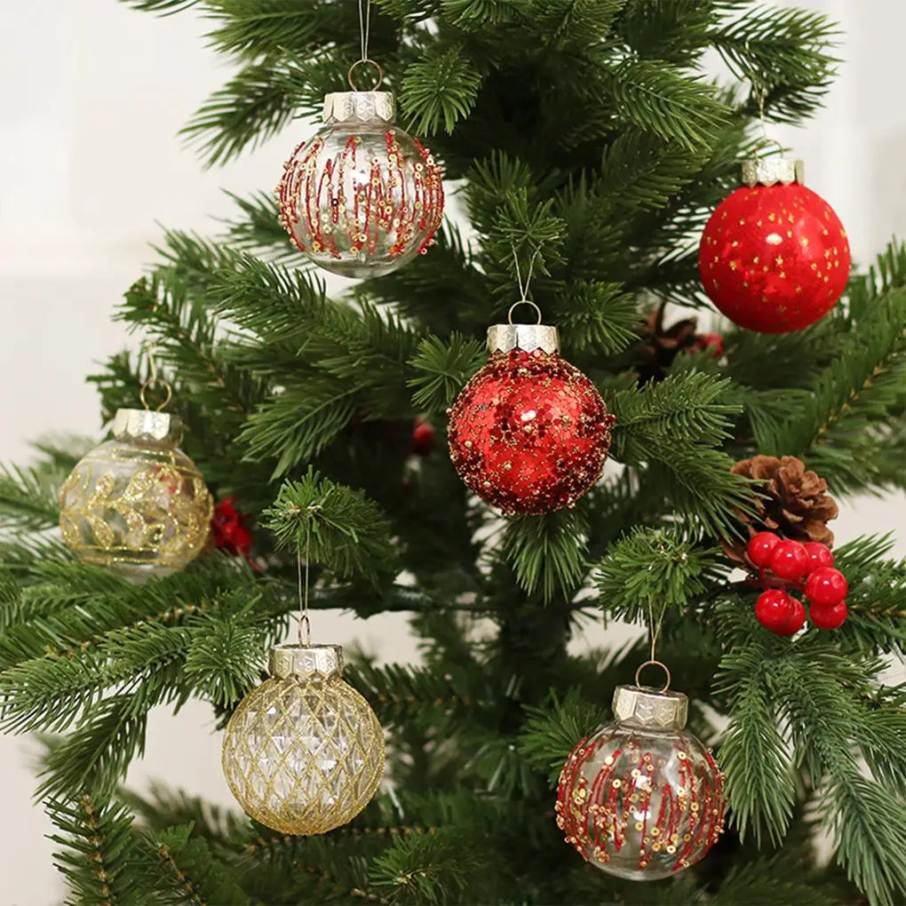 Elegant Plastic Christmas Ball Ornament Set - Image 3