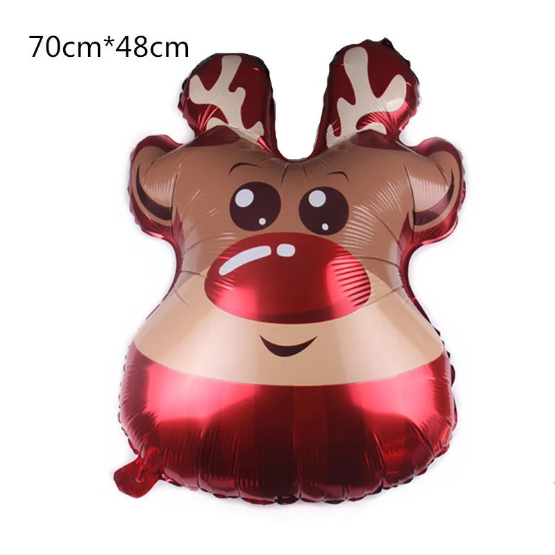 Festive Foil Balloons: Santa, Snowman & More! - Image 55