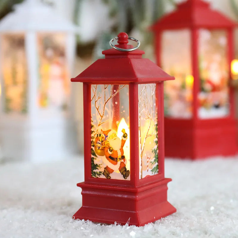 Charming LED Lanterns: Santa, Snowman & Elk Decor - Image 20