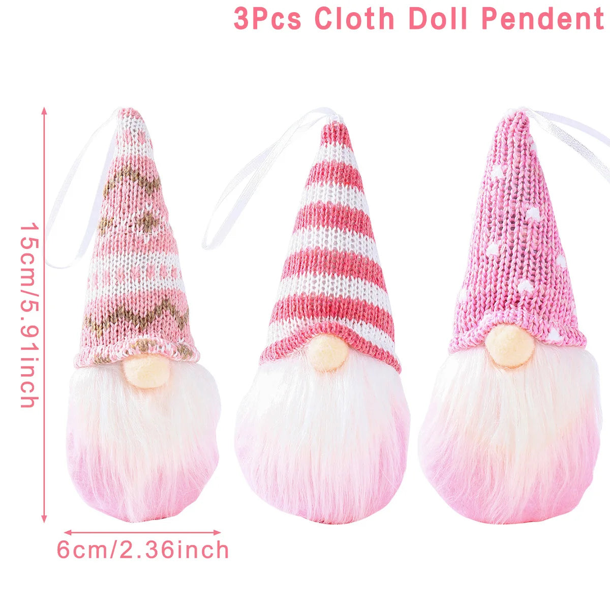 3-Piece Plush Christmas Gnome Doll Set - Image 23