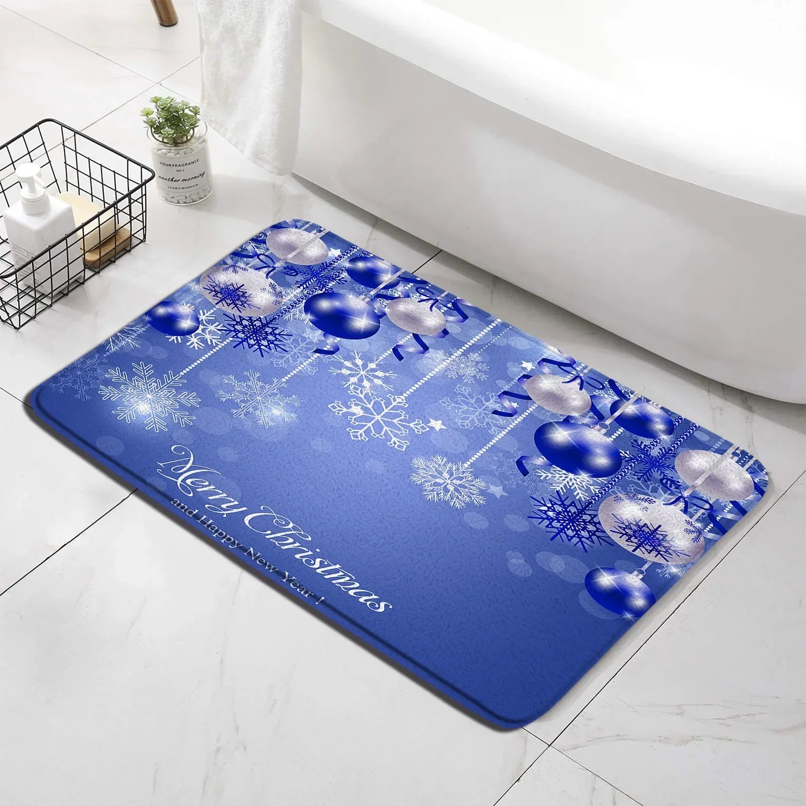 Festive Christmas Bath Mat Set with Santa & Reindeer - Image 10