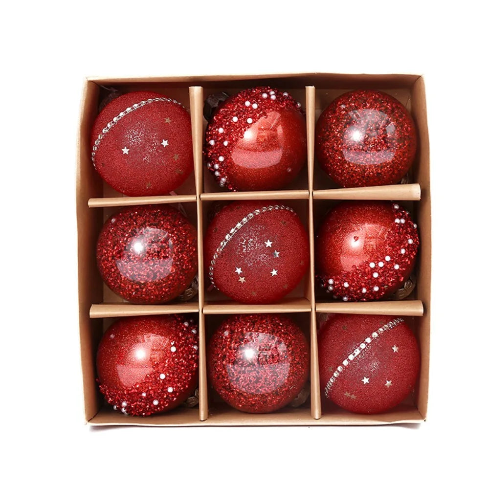 9pcs Shatterproof Christmas Ball Ornaments Set - Image 4