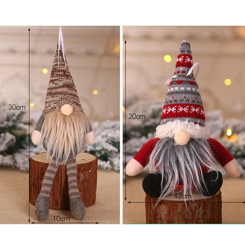 Charming Gnome Santa Doll for Christmas Tree Decor - Image 16