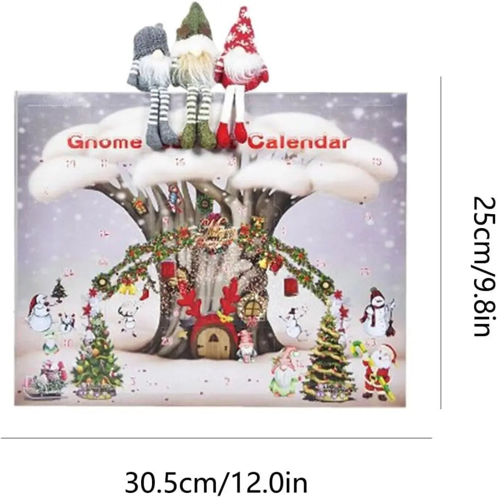 Charming Christmas Gnome Advent Calendar Decoration - Image 6