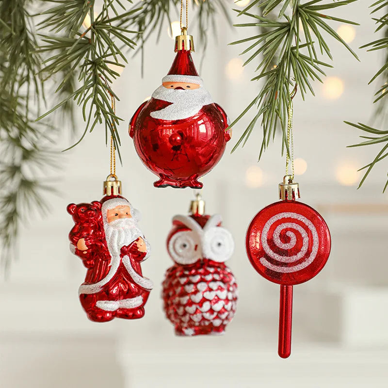 Elegant Red Christmas Ball Ornaments for Festive Decor - Image 23