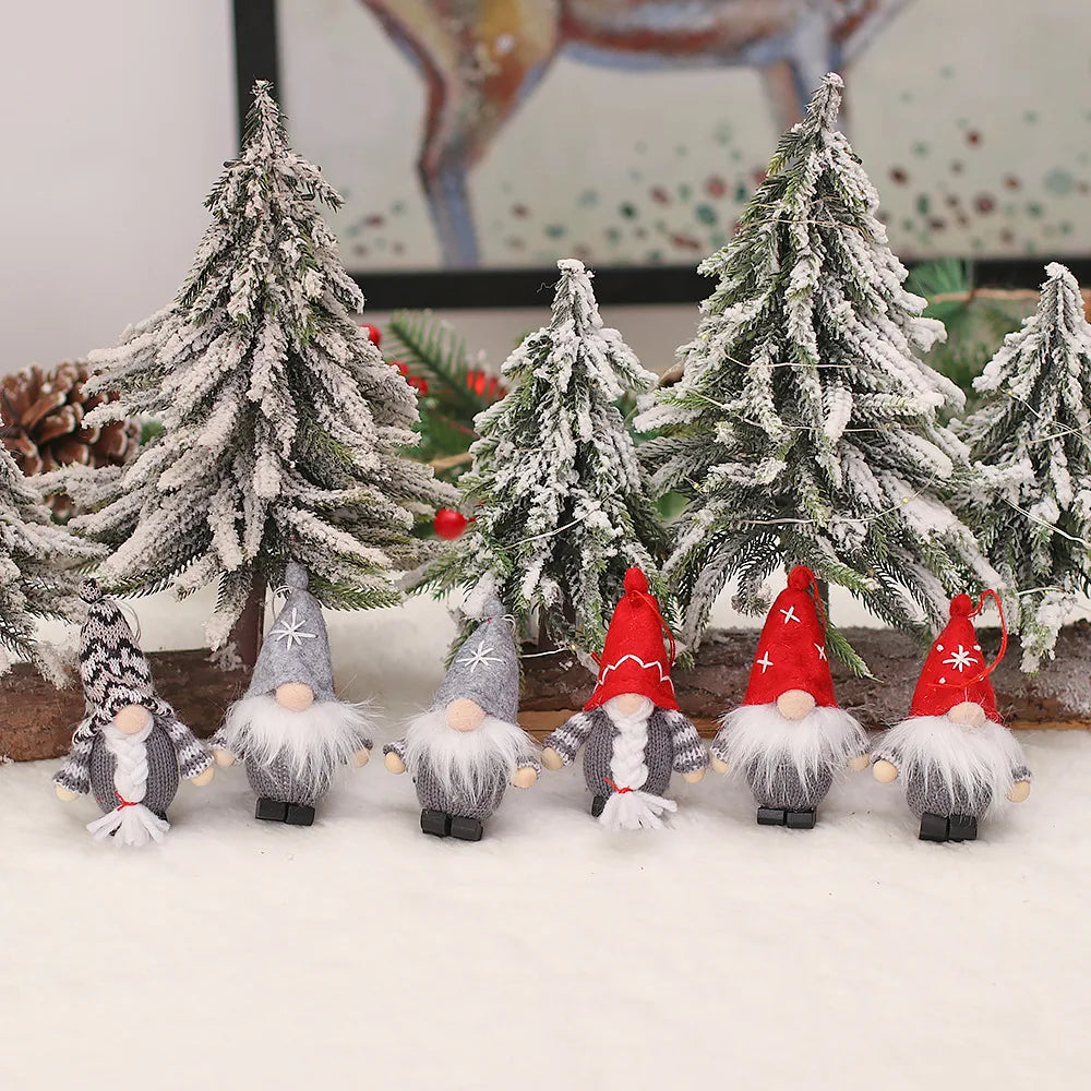 Charming Handmade Gnome Christmas Decorations Set - Image 3