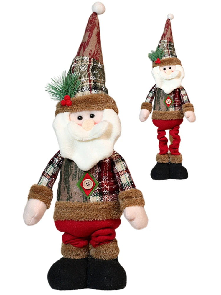 Festive Santa & Snowman Plush Decor for Kids - Image 6