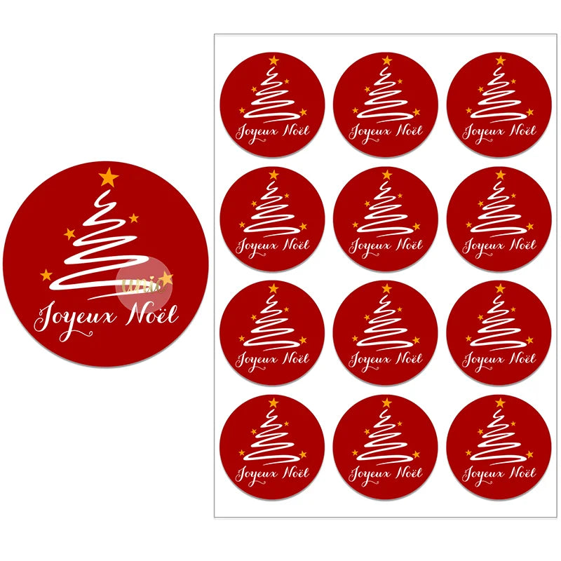 Festive Deer Christmas Stickers for Gift Wrapping - Image 7