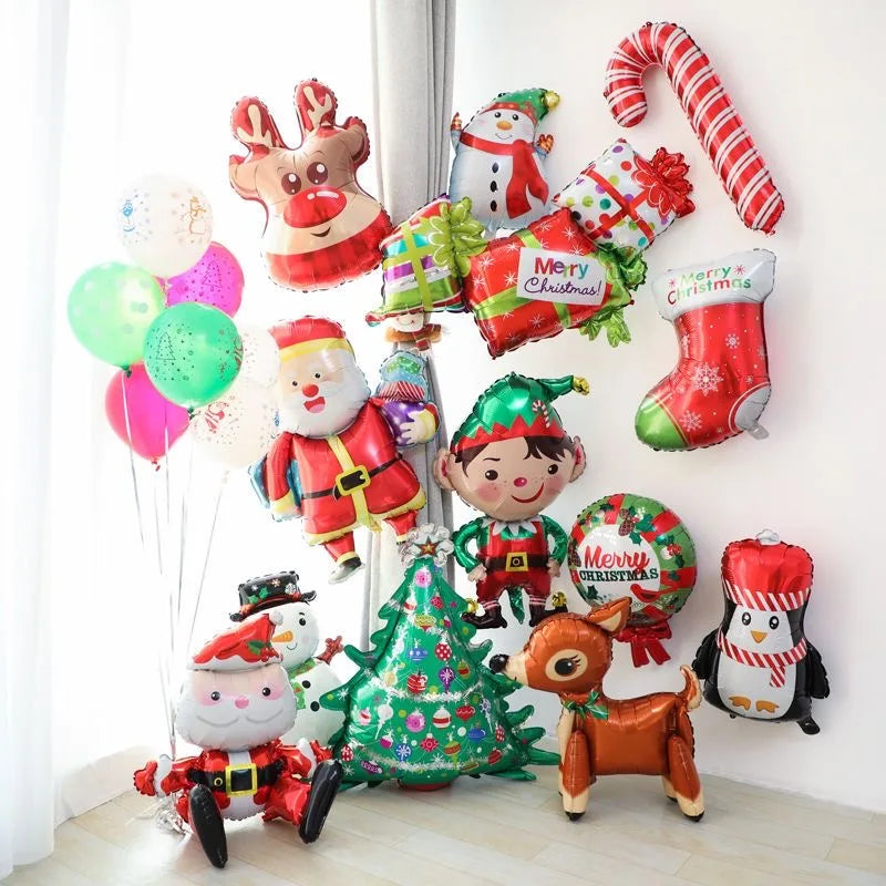 Large Santa & Snowman Foil Balloons for Christmas - Image 25