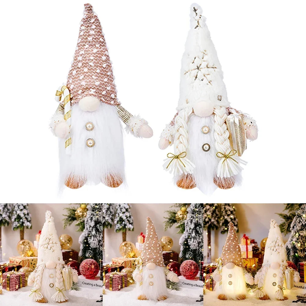 Charming LED Gnome Plush Christmas Decor Pendant - Image 9