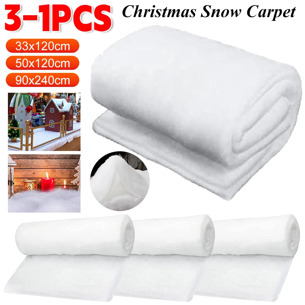 Fluffy White Snow Carpet for Christmas Decor