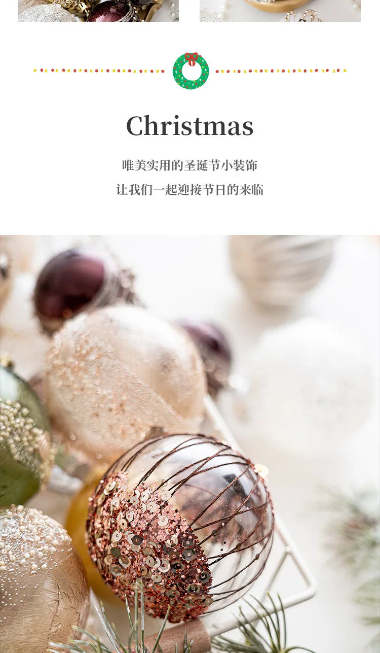 Elegant Transparent Christmas Ball Ornaments - 3/4/6 pcs - Image 15
