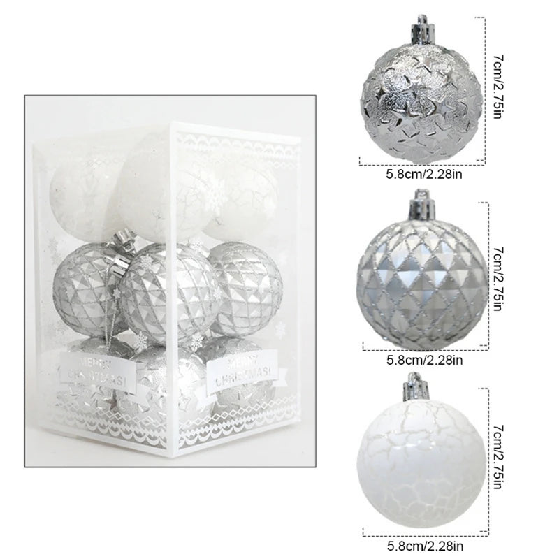12PC Matte Christmas Ball Set for Trees - Image 15
