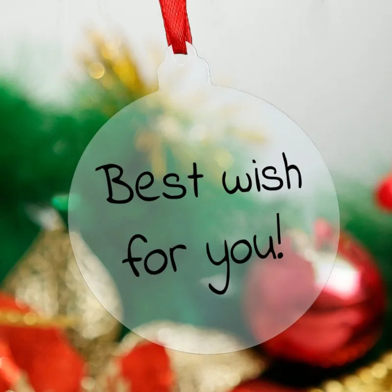 50PCS Clear Acrylic Christmas Decoration Discs - Image 26