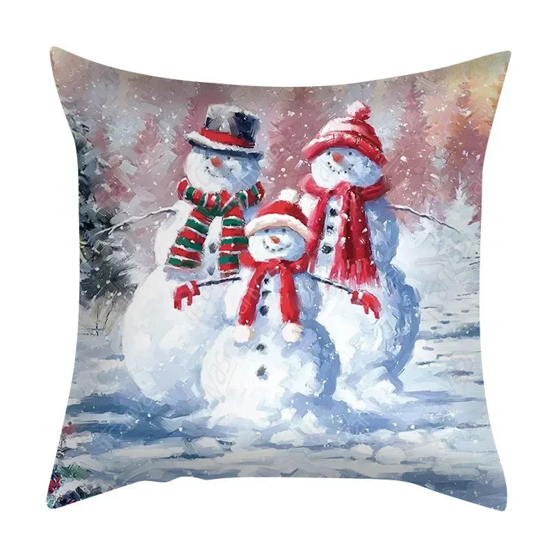 Festive Santa & Elk Pillowcase for Holiday Decor - Image 17