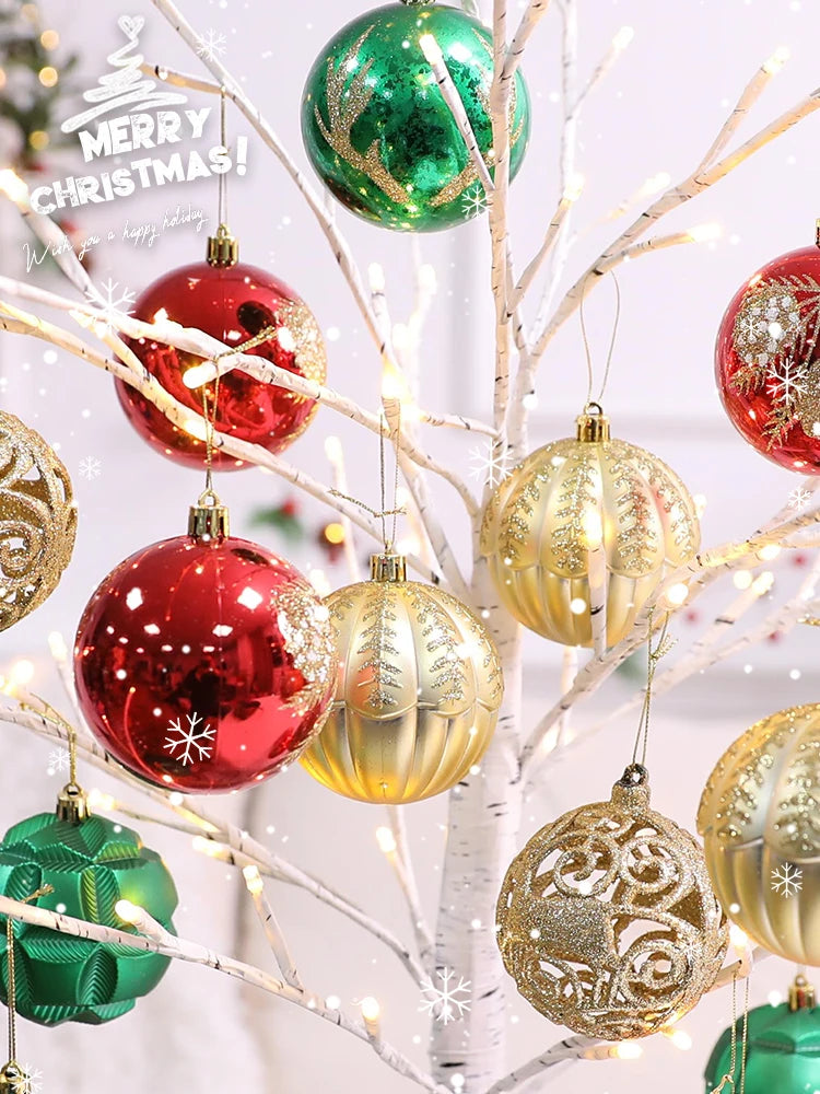 Festive PVC Christmas Tree Ornaments & Decorations - Image 3