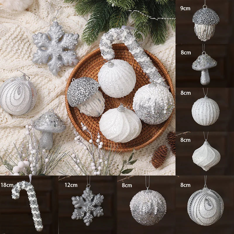 Elegant Champagne Bauble Ornaments for Christmas Decor - Image 48