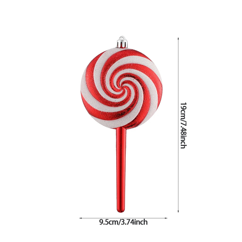 Festive Large Candy Cane Christmas Tree Ornament - Image 10