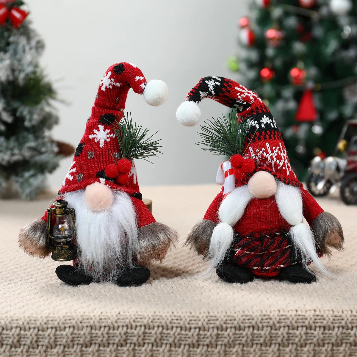 Charming Gnome Faceless Doll Christmas Decor