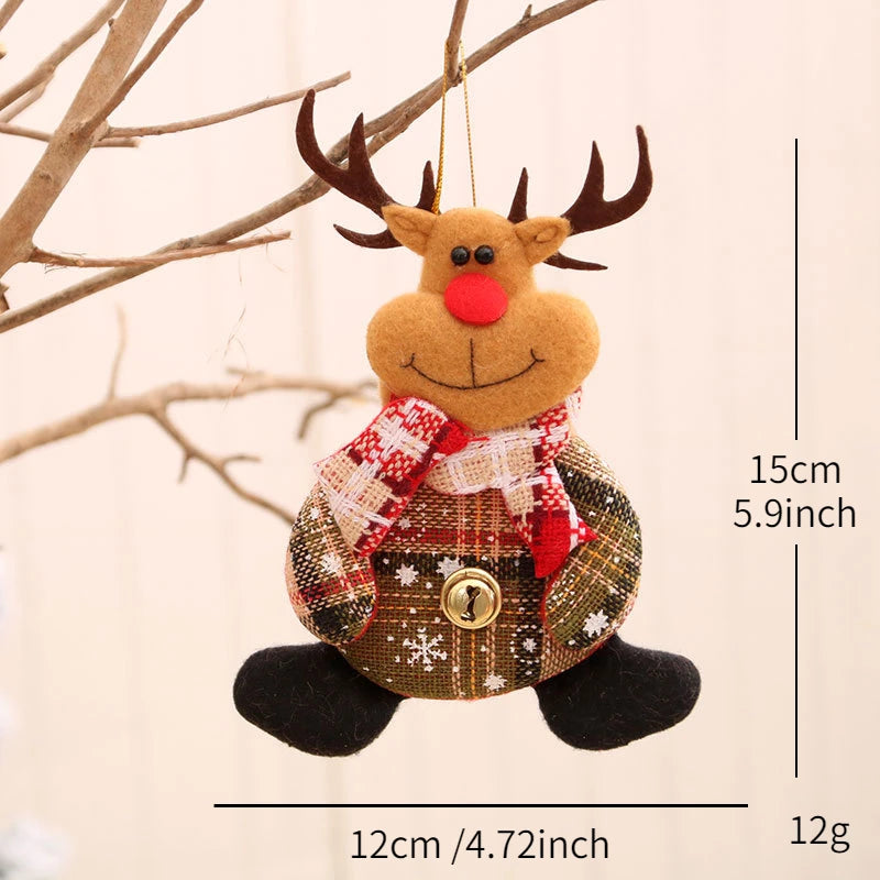 Charming Pink Christmas Doll & Animal Ornaments - Image 18