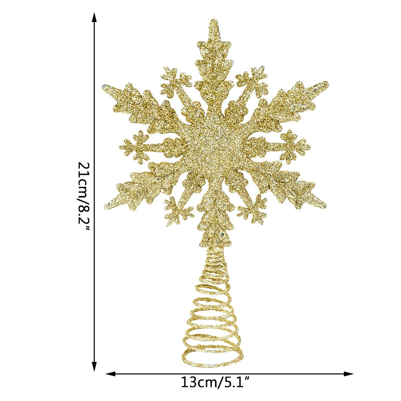 Glittery Christmas Tree Top Star Ornament - Image 15