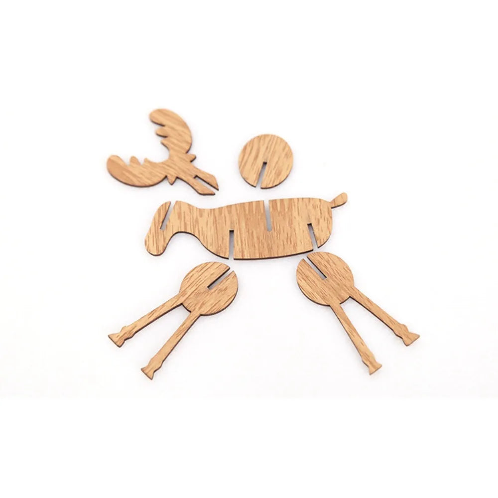 DIY Christmas Wooden Deer Pendants for Festive Decor - Image 11