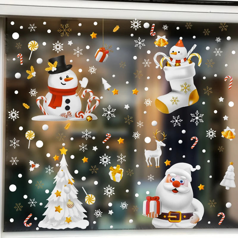 Festive Christmas Window Stickers for Holiday Cheer - Image 5
