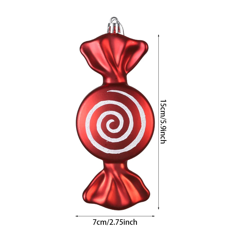Festive Large Candy Cane Christmas Tree Ornament - Image 15
