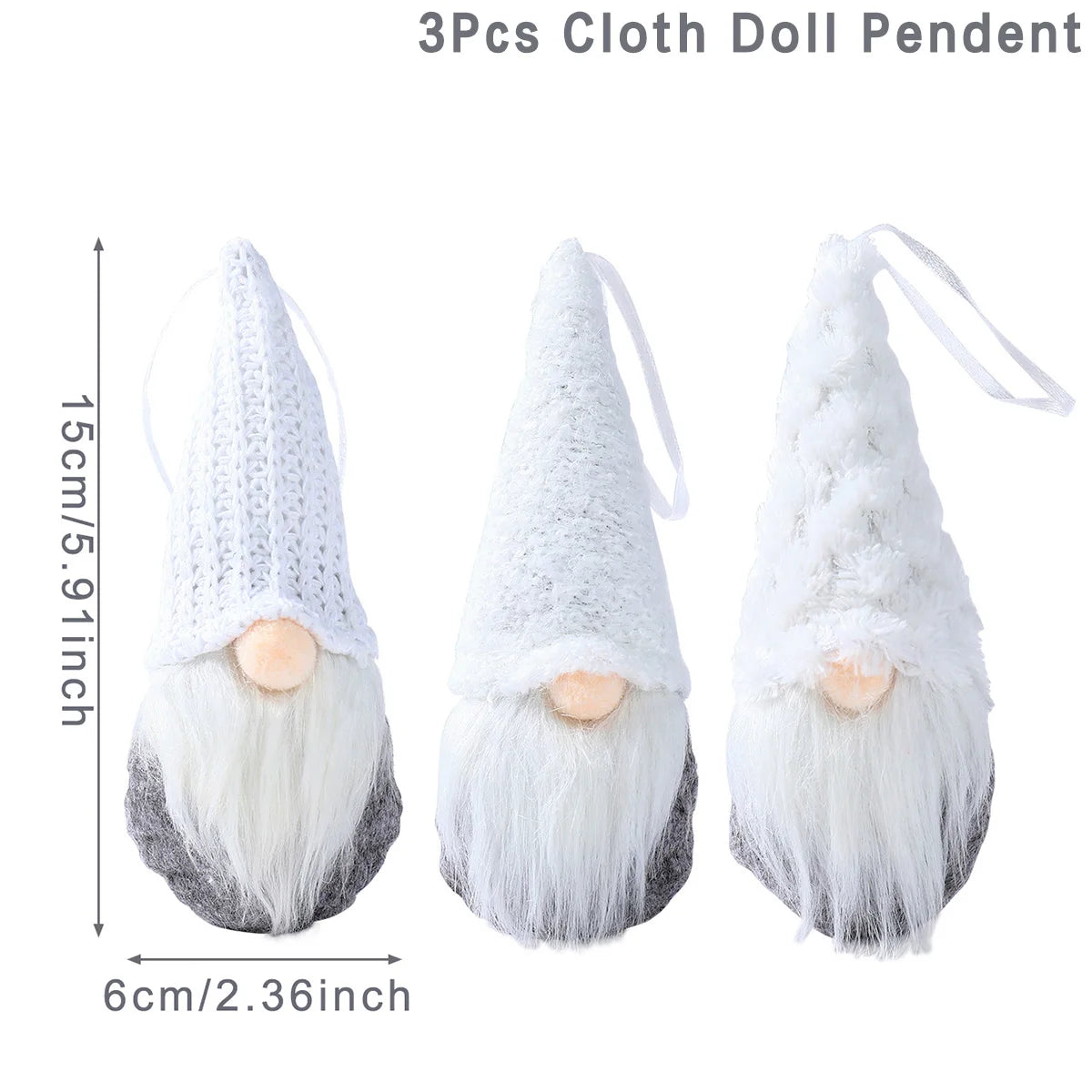 3-Piece Plush Christmas Gnome Doll Set - Image 16