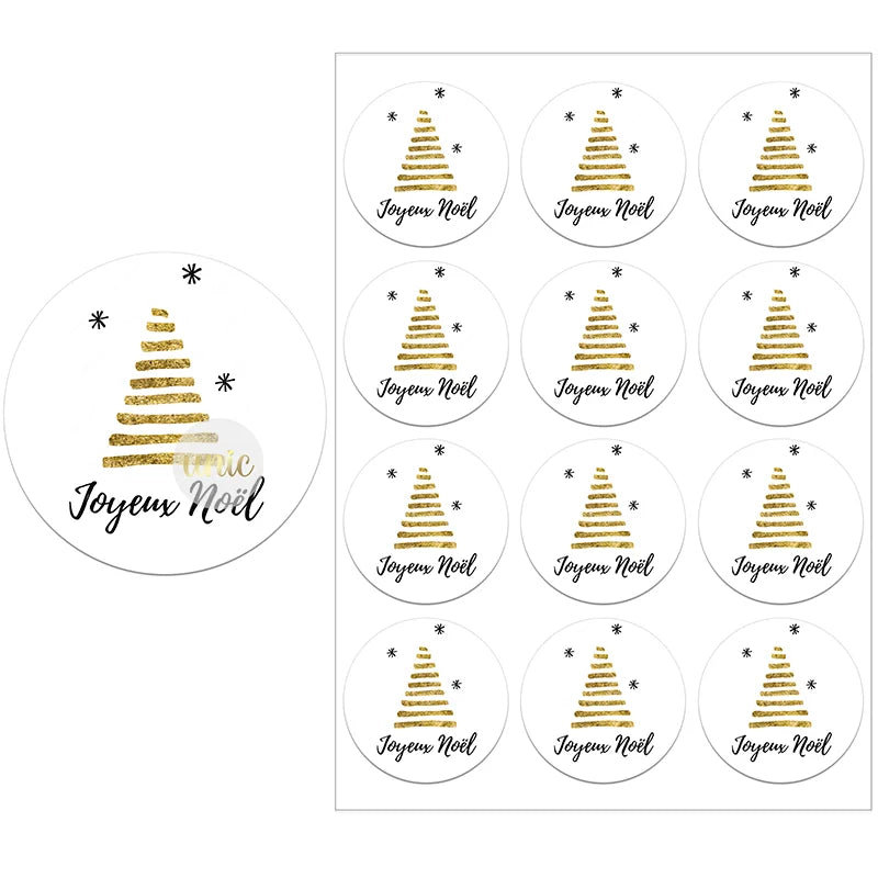 Festive Deer Christmas Stickers for Gift Wrapping - Image 18