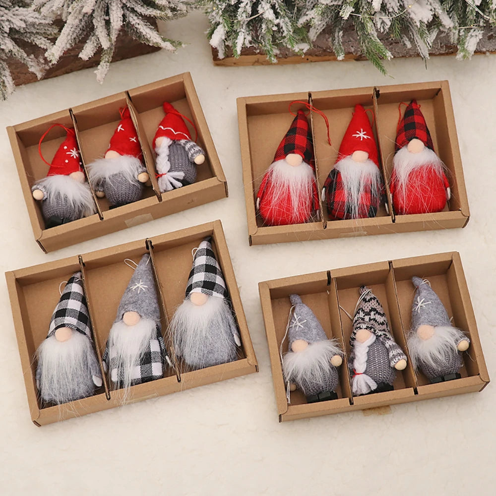 Charming Handmade Gnome Christmas Decorations Set