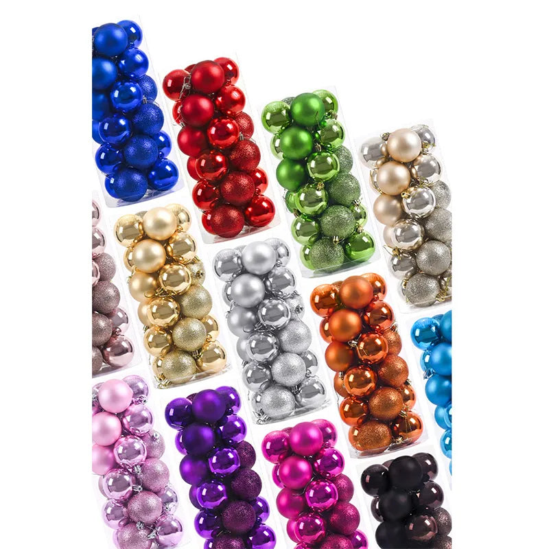 24PCS Festive Christmas Tree Ornament Set - Image 18