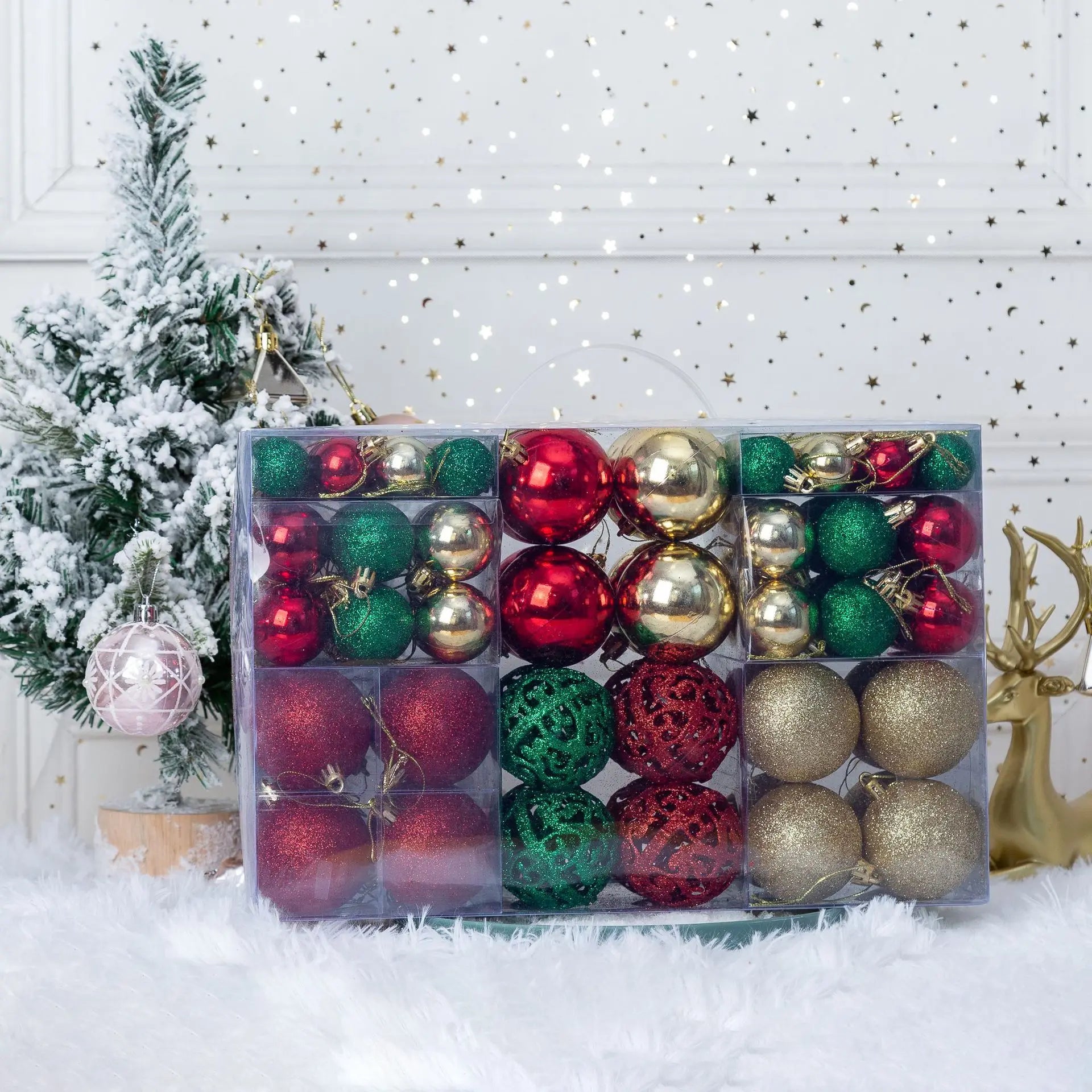 100 Christmas Baubles for Festive Tree Decor - Image 3