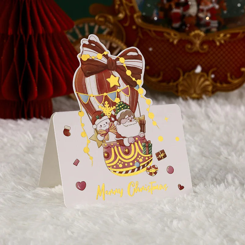 6-Pack Gold Foil Merry Christmas Cards Set - Image 5