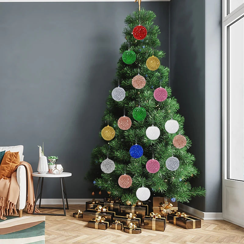 Elegant Gold Christmas Balls for Tree Decor - Image 28