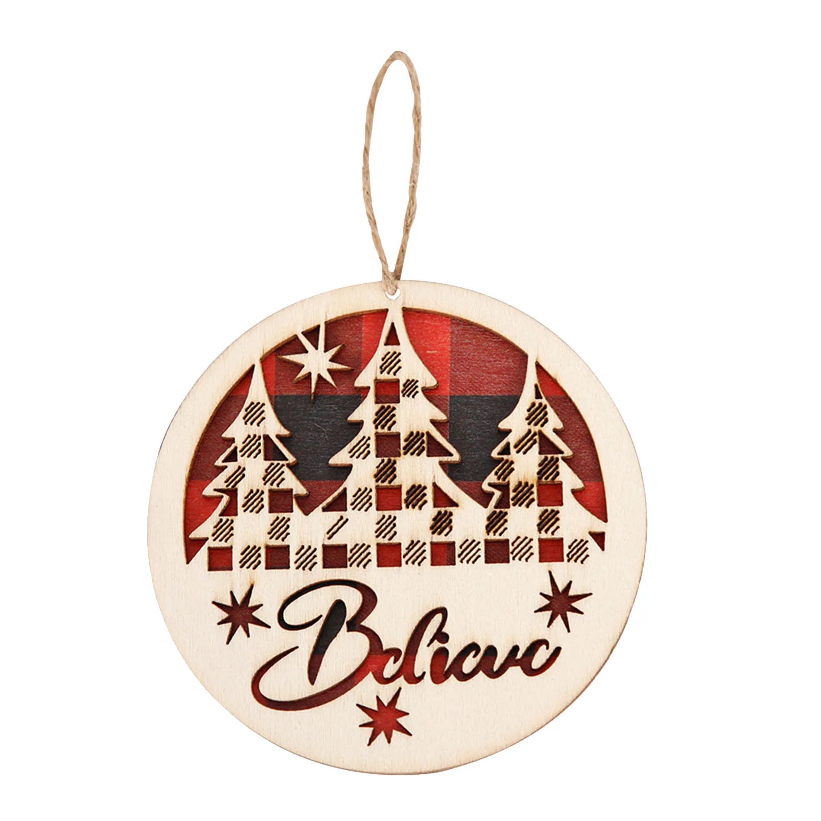 Festive Christmas Letter Ornaments for Tree Decor - Image 6