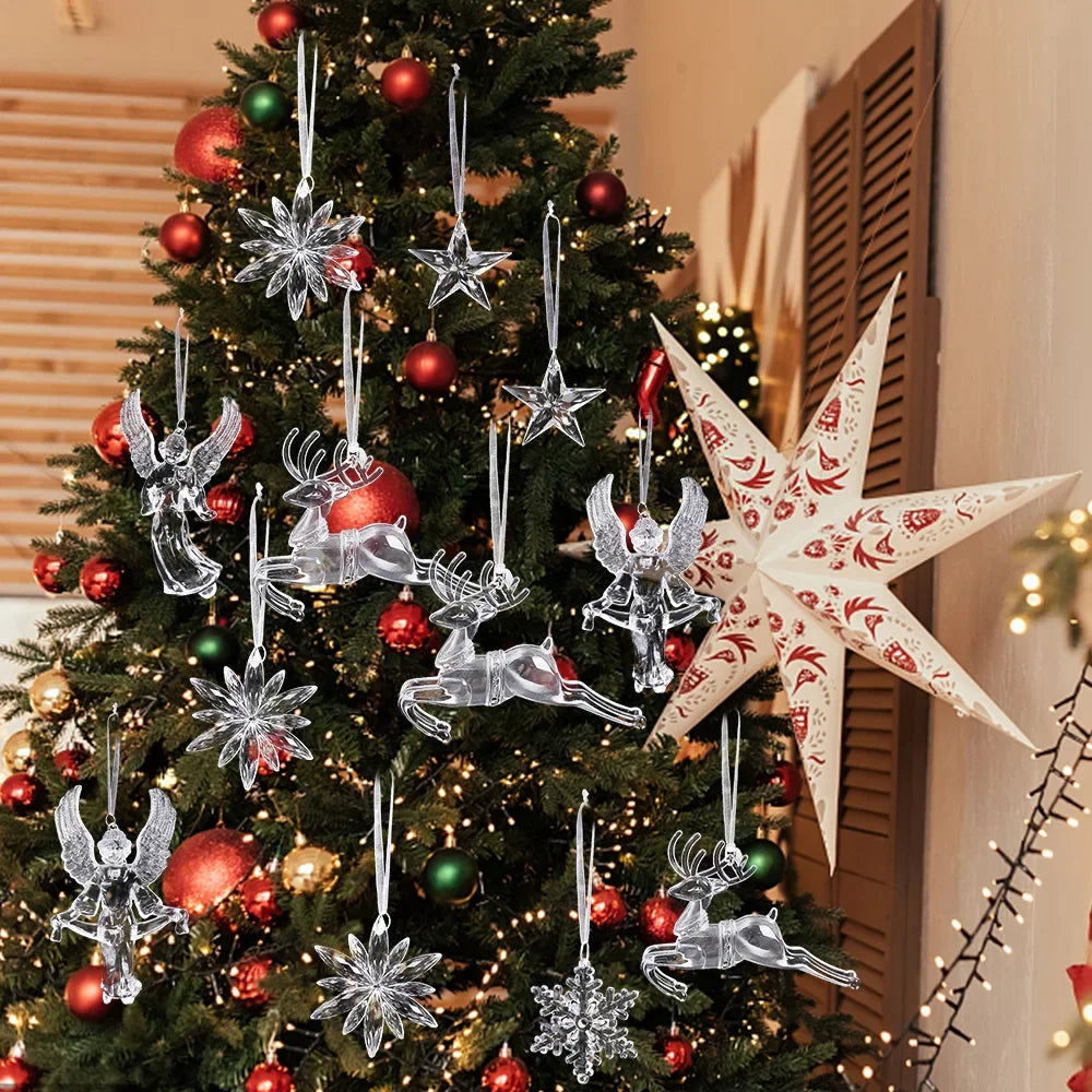 Sparkling Snowflake Ornaments for Festive Home Decor - Image 6