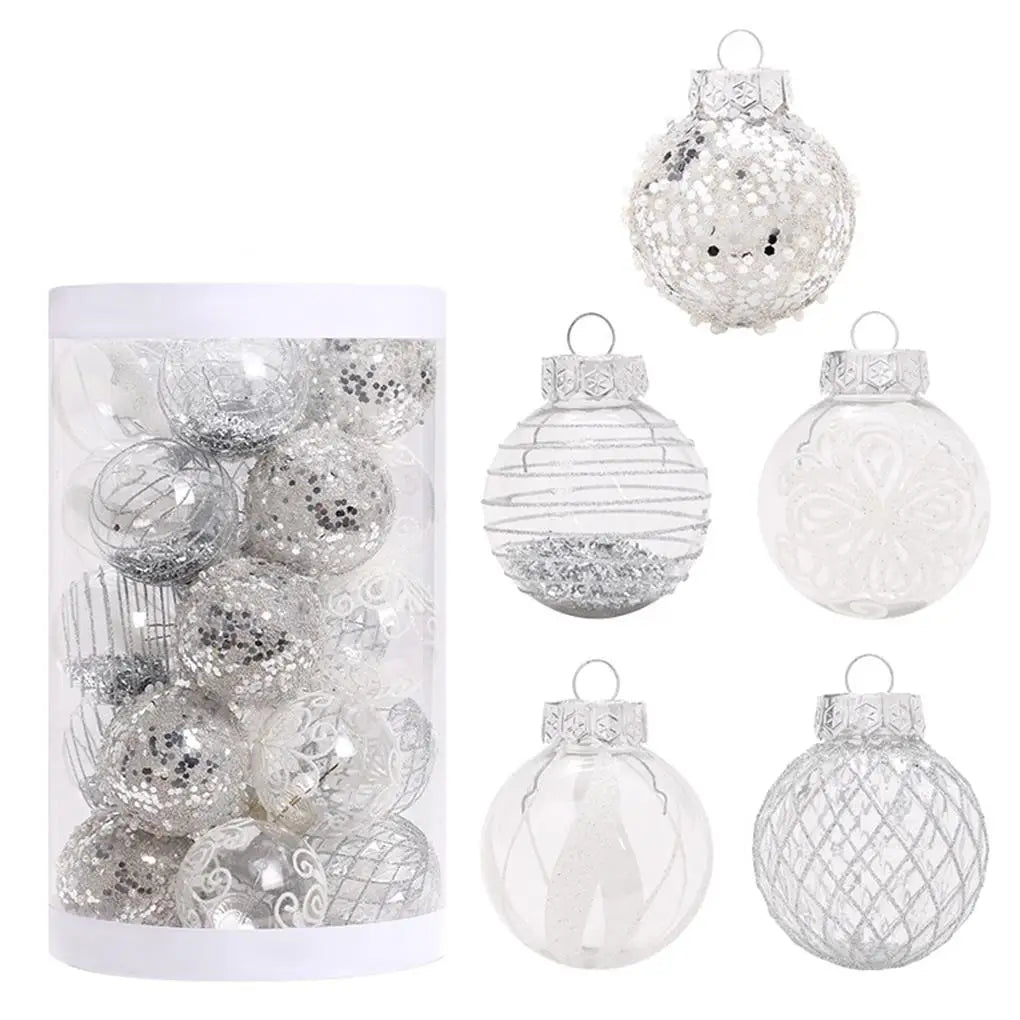 Elegant Plastic Christmas Ball Ornament Set - Image 18