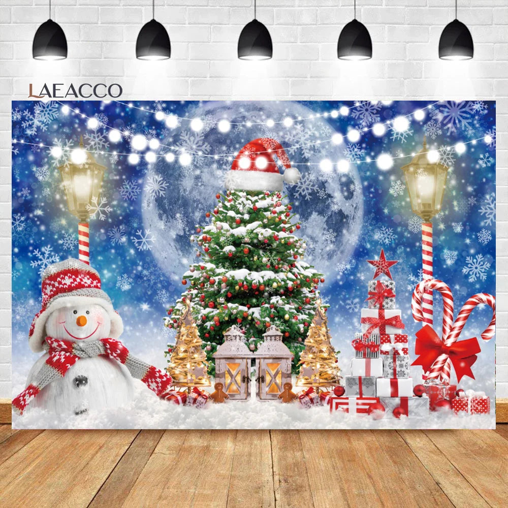 Charming Christmas Backdrop: Red Truck & Snowman - Image 6